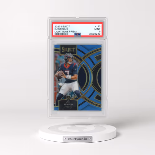 2023 Panini Select #183 CJ Stroud - Light Blue Prizm (PSA 9 MINT)
