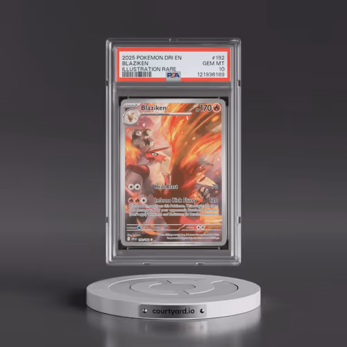 2025 Pokémon Dri EN-Destined Rivals #192 Blaziken - Illustration Rare (PSA 10 GEM MINT)