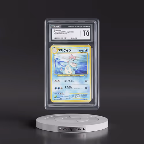 1999 Neo Premium File Croconaw - No Rarity (CGC 10 GEM MINT)