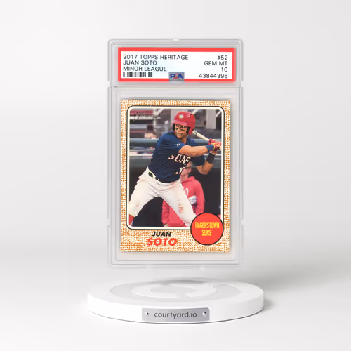2017 Topps Heritage Minor League #52 Juan Soto (PSA 10 GEM MINT)