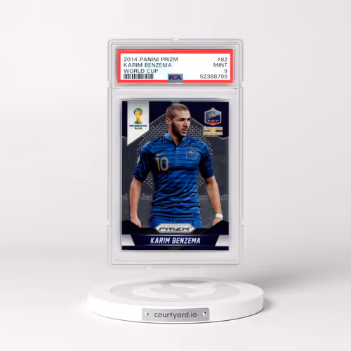2014 Panini Prizm World Cup #82 Karim Benzema (PSA 9 MINT)