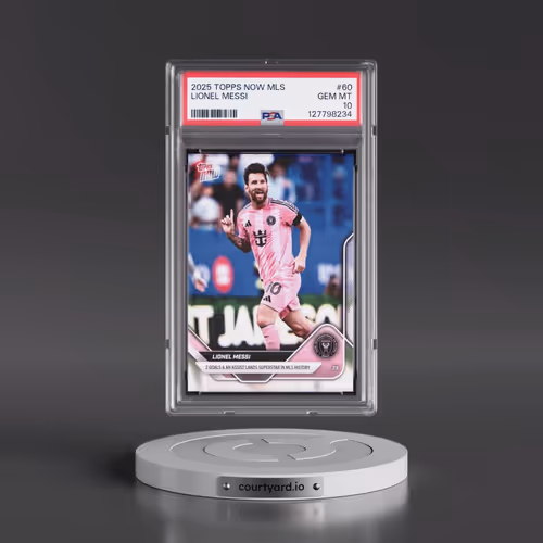 2025 Topps Now MLS #60 Lionel Messi (PSA 10 GEM MINT)
