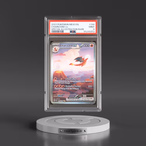 2023 Pokémon Mew EN-151 #199 Charizard EX - Holo Special Illustration Rare (PSA 9 MINT)