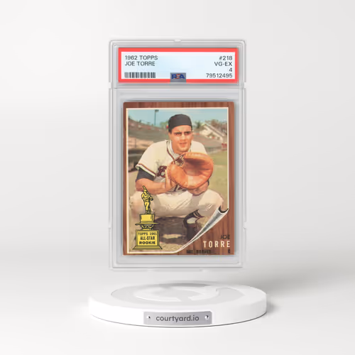 1962 Topps #218 Joe Torre (PSA 4 VG-EX)