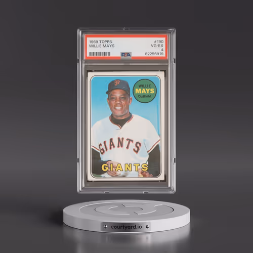 1969 Topps #190 Willie Mays (PSA 4 VG-EX)