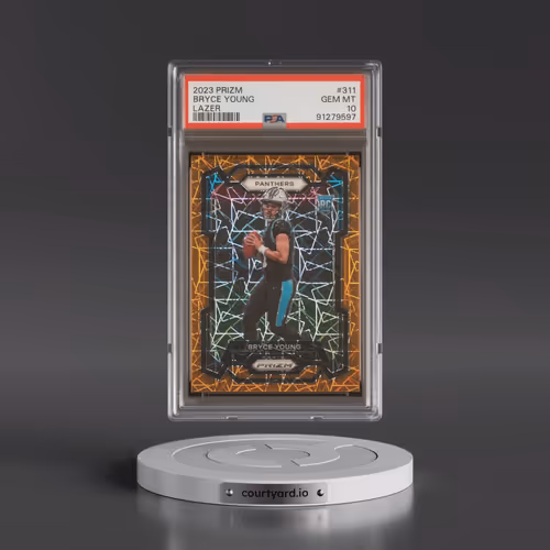 2023 Panini Prizm #311 Bryce Young - Lazer Prizm (PSA 10 GEM MINT)