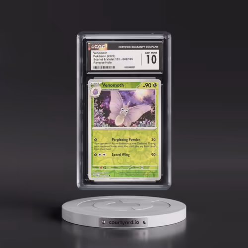 2023 Scarlet & Violet 151 - MEW EN #049/165 Venomoth - Reverse Holo (CGC 10 GEM MINT)