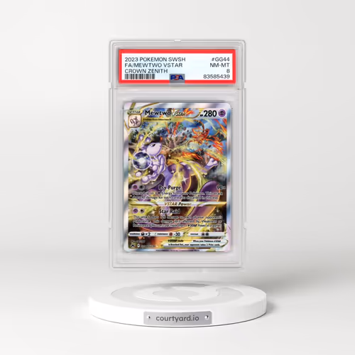 2023 Pokémon Sword and Shield Crown Zenith #GG44 Mewtwo Vstar - Full Art (PSA 8 NM-MT)
