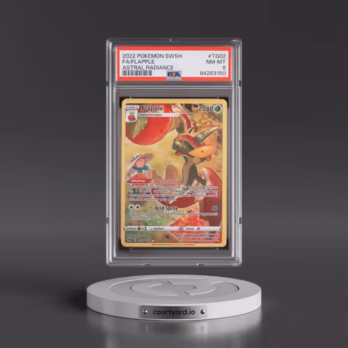 2022 Pokémon Sword & Shield Astral Radiance #TG02 Flapple - Full Art (PSA 8 NM-MT)