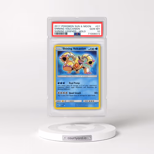 2017 Pokémon Sun & Moon Shining Legends #27 Shining Volcanion - Holo Holo (PSA 10 GEM MINT)