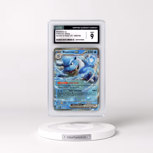 2023 Scarlet & Violet 151 - MEW EN #009/165 Blastoise ex (CGC 9 MINT)