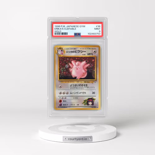 1998 Pokémon Gym #36 Erika's Clefable - Holo (PSA 9 MINT)