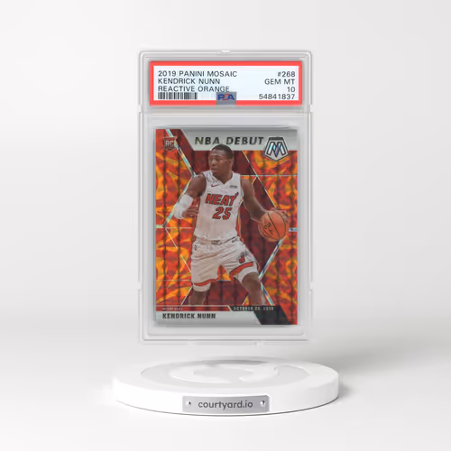 2019 Panini Mosaic #268 Kendrick Nunn - Reactive Orange (PSA 10 GEM MINT)