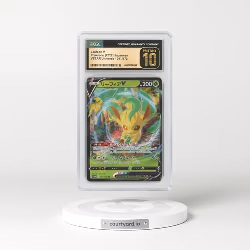 2022 Japanese VSTAR Universe #11 Leafeon V - Full Art Holo (CGC 10 PRISTINE)