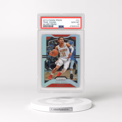 2019 Panini Prizm #31 Trae Young - Silver Prizm (PSA 10 GEM MINT)