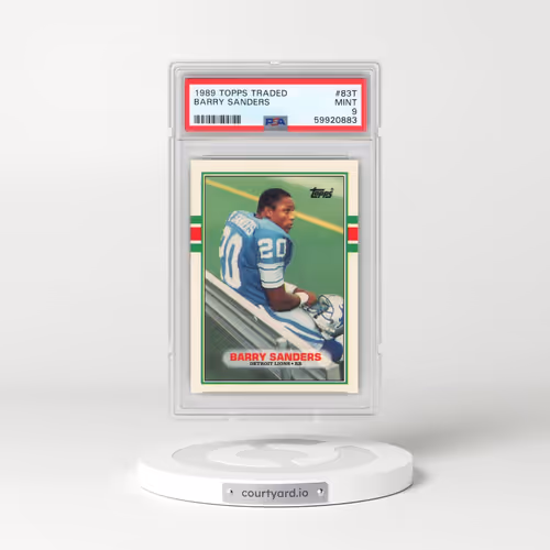 1989 Topps Traded #83T Barry Sanders (PSA 9 MINT)