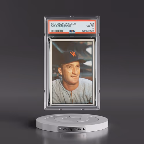 1953 Bowman Color #22 Bob Porterfield (PSA 4 VG-EX)