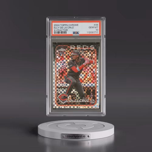 2024 Topps Chrome #44 Elly de La Cruz - X-Fractor (PSA 10 GEM MINT)
