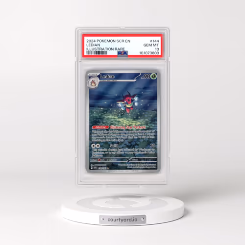 2024 Pokémon Scr EN-Stellar Crown #144 Ledian - Illustration Rare (PSA 10 GEM MINT)