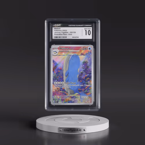 2025 Pokémon Jtg EN-Journey Together #162 Wailord - Illustration Rare (CGC 10 GEM MINT)