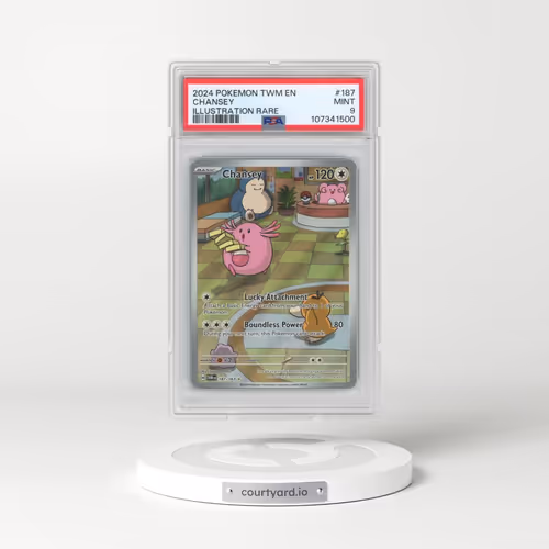 2024 Pokémon Twm EN-Twilight Masquerade #187 Chansey - Illustration Rare (PSA 9 MINT)