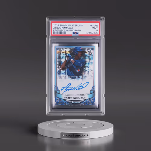 2024 Bowman Sterling Prospect Autographs #PAAN Arjun Nimmala (PSA 9 MINT)