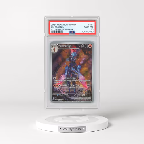 2024 Pokémon Ssp EN-Surging Sparks #197 Ceruledge - Illustration Rare (PSA 10 GEM MINT)