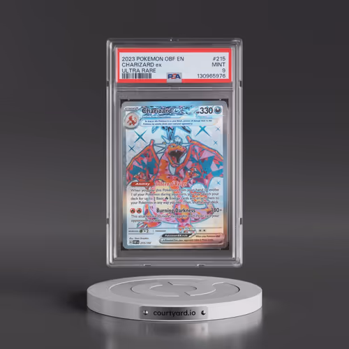 2023 Pokémon Obf EN-Obsidian Flames #215 Charizard EX - Holo Ultra Rare (PSA 9 MINT)