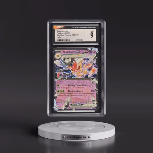 2023 Pokémon Obf EN-Obsidian Flames #096 Vespiquen EX - Holo (CGC 9 MINT)
