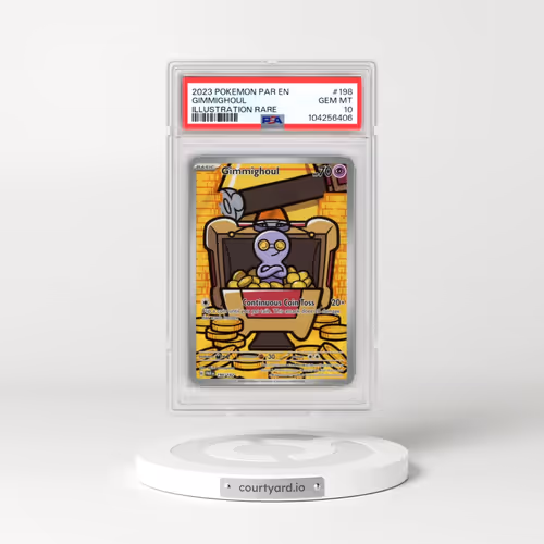 2023 Pokémon Par EN-Paradox Rift #198 Gimmighoul - Illustration Rare (PSA 10 GEM MINT)