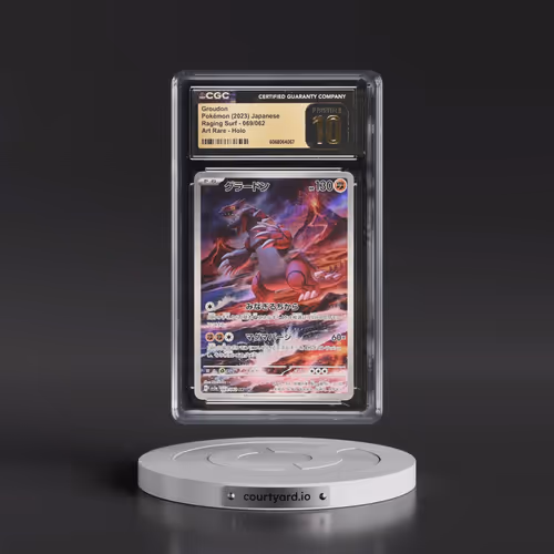 2023 Raging Surf #069/062 Groudon - Art Rare Holo (CGC 10 PRISTINE)