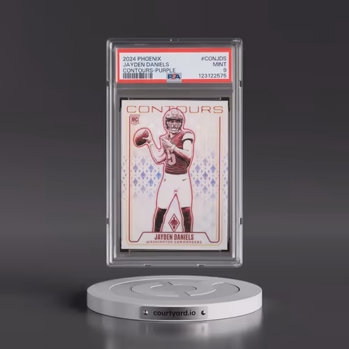 2024 Panini Phoenix Contours #CONJDS Jayden Daniels - Purple (PSA 9 MINT)