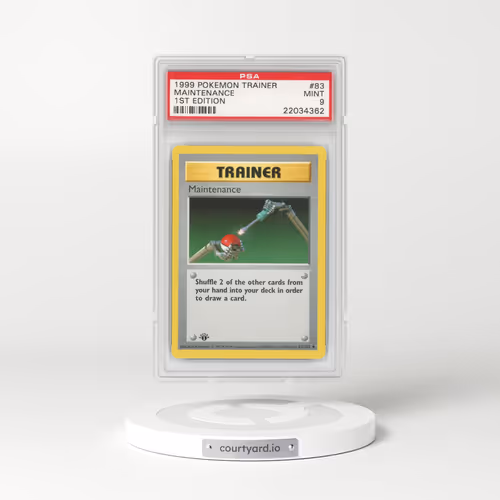 1999 Base Set #83 Maintenance - 1st Edition (PSA 9 MINT)