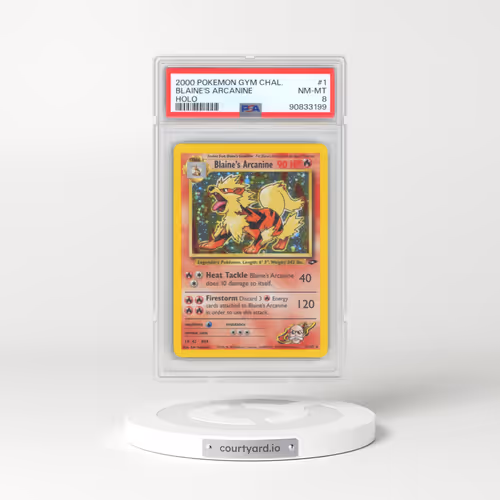 2000 Pokémon Gym Challenge #1 Blaine's Arcanine - Holo (PSA 8 NM-MT)