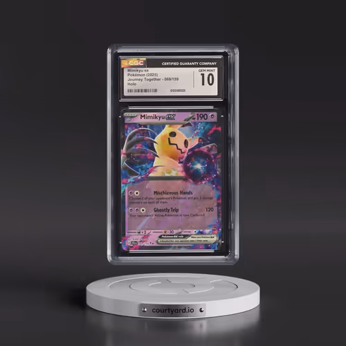 2025 Pokémon Jtg EN-Journey Together #069 Mimikyu EX - Holo (CGC 10 GEM MINT)