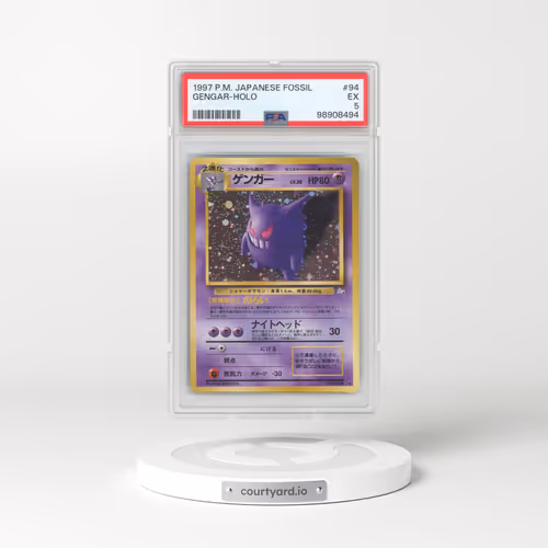 1997 The Mystery of the Fossils #94 Gengar - Holo (PSA 5 EX)