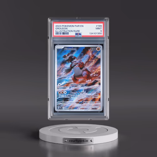 2023 Pokémon Par EN-Paradox Rift #199 Groudon - Illustration Rare (PSA 9 MINT)