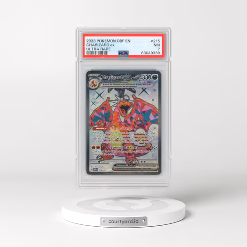 2023 Pokémon Obf EN-Obsidian Flames #215 Charizard EX - Holo Ultra Rare (PSA 7 NM)