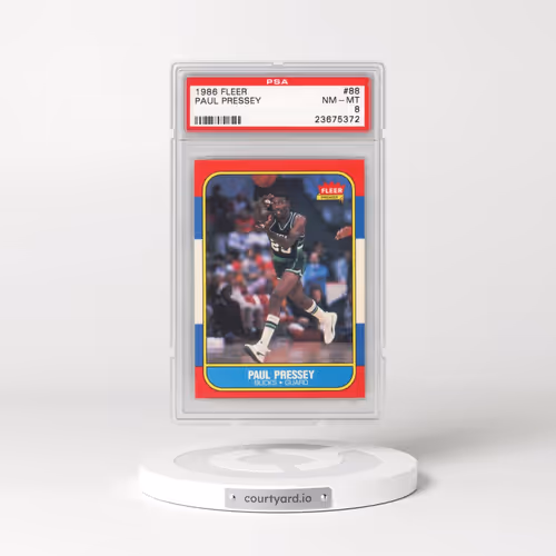 1986 Fleer #88 Paul Pressey (PSA 8 NM-MT)