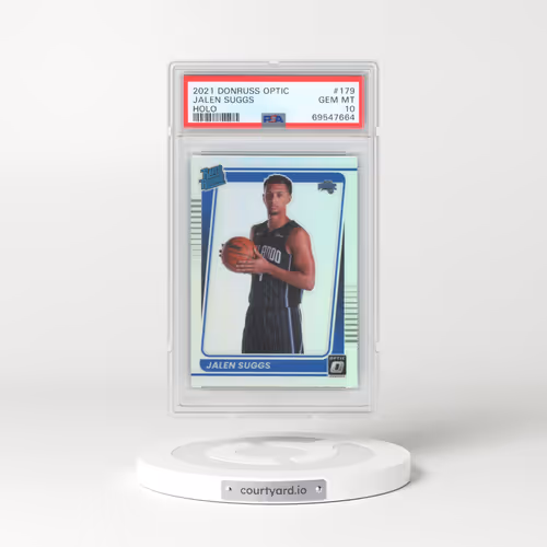 2021 Panini Donruss Optic #179 Jalen Suggs - Holo (PSA 10 GEM MINT)