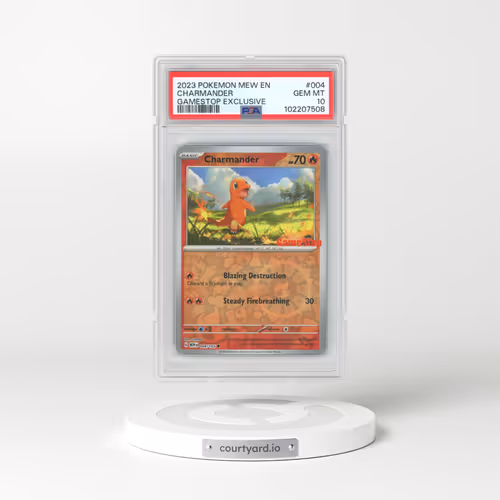 2023 Pokémon Mew EN-151 #004 Charmander - Gamestop Exclusive (PSA 10 GEM MINT)
