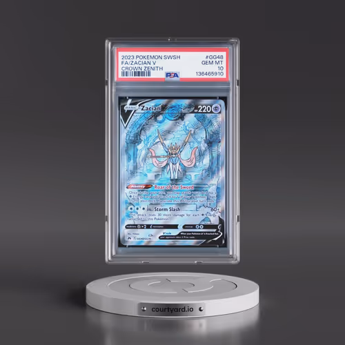 2023 Pokémon Sword and Shield Crown Zenith #GG48 Zacian V - Holo Full Art (PSA 10 GEM MINT)