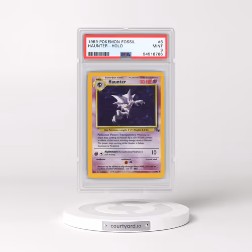 1999 Pokémon Fossil #6 Haunter - Holo (PSA 9 MINT)