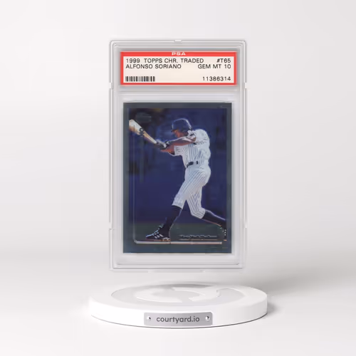 1999 Topps Chrome Traded #T65 Alfonso Soriano (PSA 10 GEM MINT)