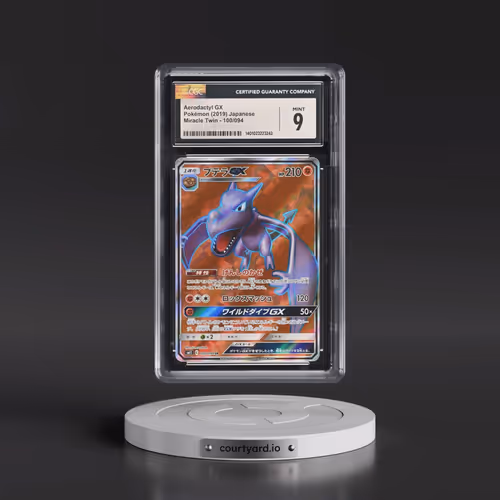 2019 Miracle Twin #100/094 Aerodactyl GX - Super Rare Holo (CGC 9 MINT)