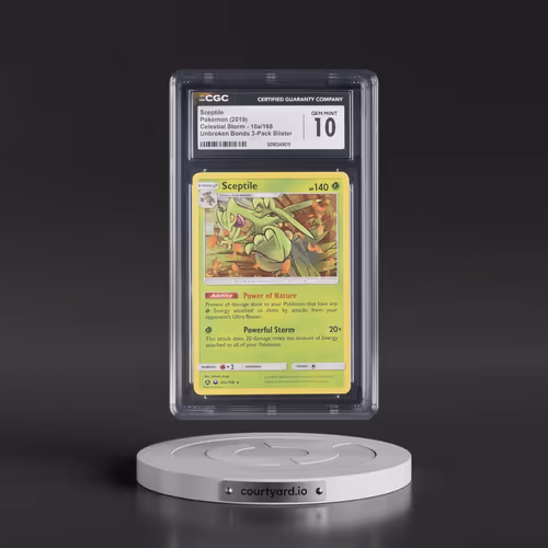 2018 Celestial Storm #10a/168 Sceptile - Alt. Art Unbroken Bonds 3-Pack Blister (CGC 10 GEM MINT)