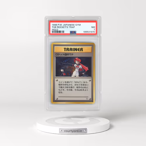 1998 Pokémon Gym The Rocket's Trap - Holo (PSA 7 NM)