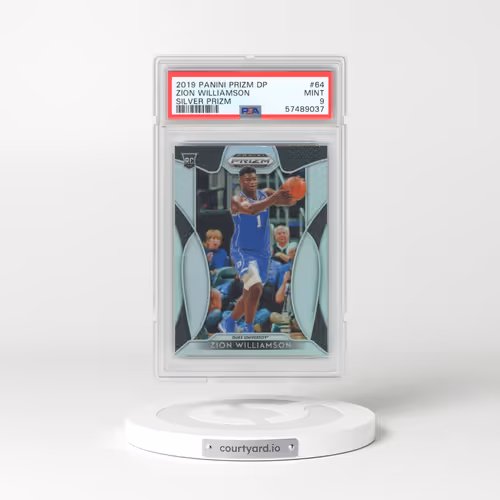 2019 Panini Prizm Draft Picks #64 Zion Williamson - Silver Prizm (PSA 9 MINT)
