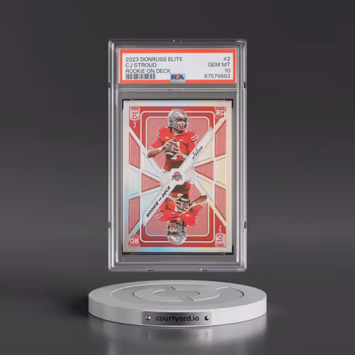 2023 Panini Donruss Elite Rookie on Deck #2 CJ Stroud (PSA 10 GEM MINT)