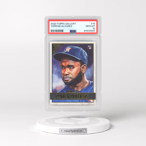 2020 Topps Gallery #16 Yordan Alvarez (PSA 10 GEM MINT)